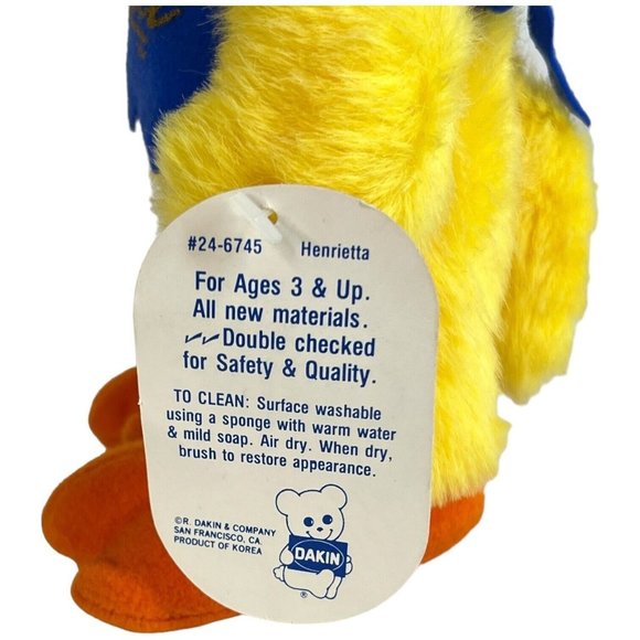 Dakin Henrietta Chicken Plush 10 1/2 IN With Tags Grocery Store Advertising Toy - Picture 6 of 10